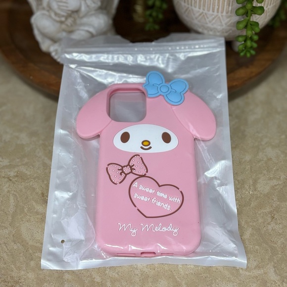 🌷My Melody Cute Kawaii Silicone iPhone 12 Pro Max Phone Case - Picture 4 of 5